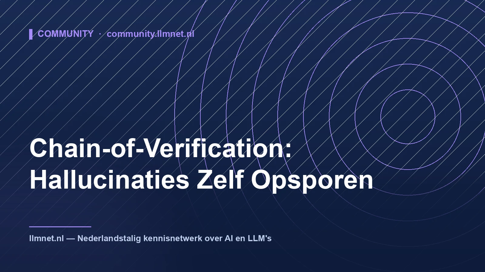 Chain-of-Verification: Hallucinaties Zelf Opsporen
