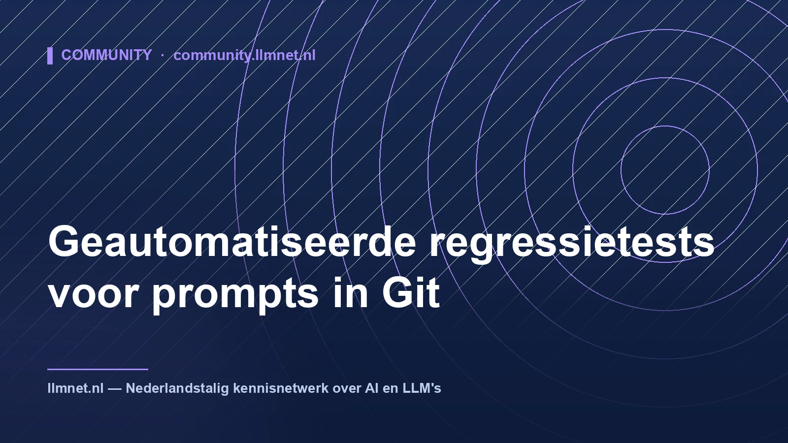 Regressietests voor Prompts in Git en CI/CD