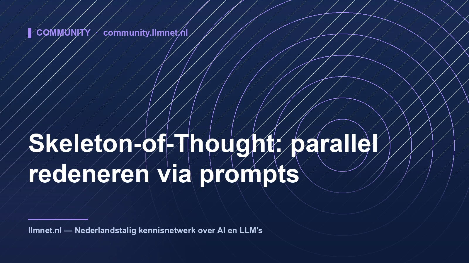 Illustratie: Skeleton-of-Thought: parallel redeneren via prompts